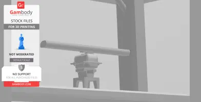 AHTS ship mast - rc model boat mast with radar and sonar