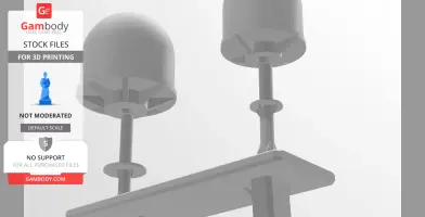 AHTS ship mast - rc model boat mast with radar and sonar