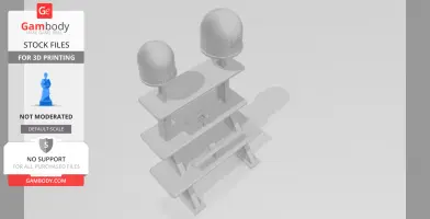 AHTS ship mast - rc model boat mast with radar and sonar