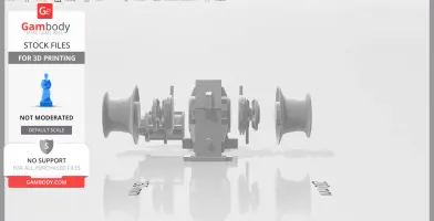 Anchor winch for ship models