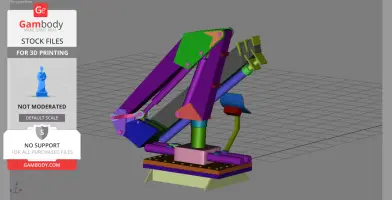 HDS deck crane Heila for model boats