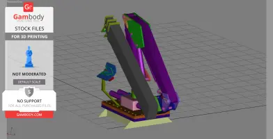 HDS deck crane Heila for model boats