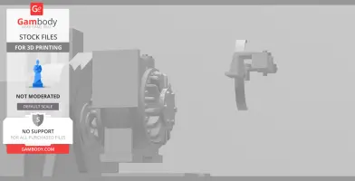 High detailed towing winch for tugboats 3D print model