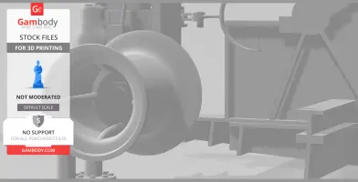 High detailed towing winch for tugboats 3D print model