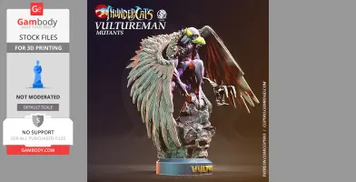 Thundercats Vault special Pt1 Queen Luna Jaga Vultureman STL 3D Printing