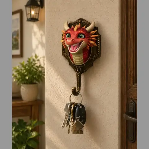 Dragon Wall Hook STL File for 3D Printing