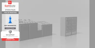 Control panel and electrical box for the ship model