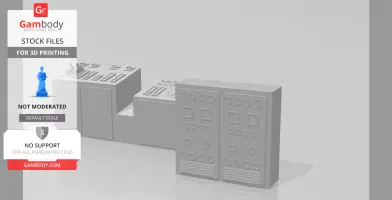Control panel and electrical box for the ship model