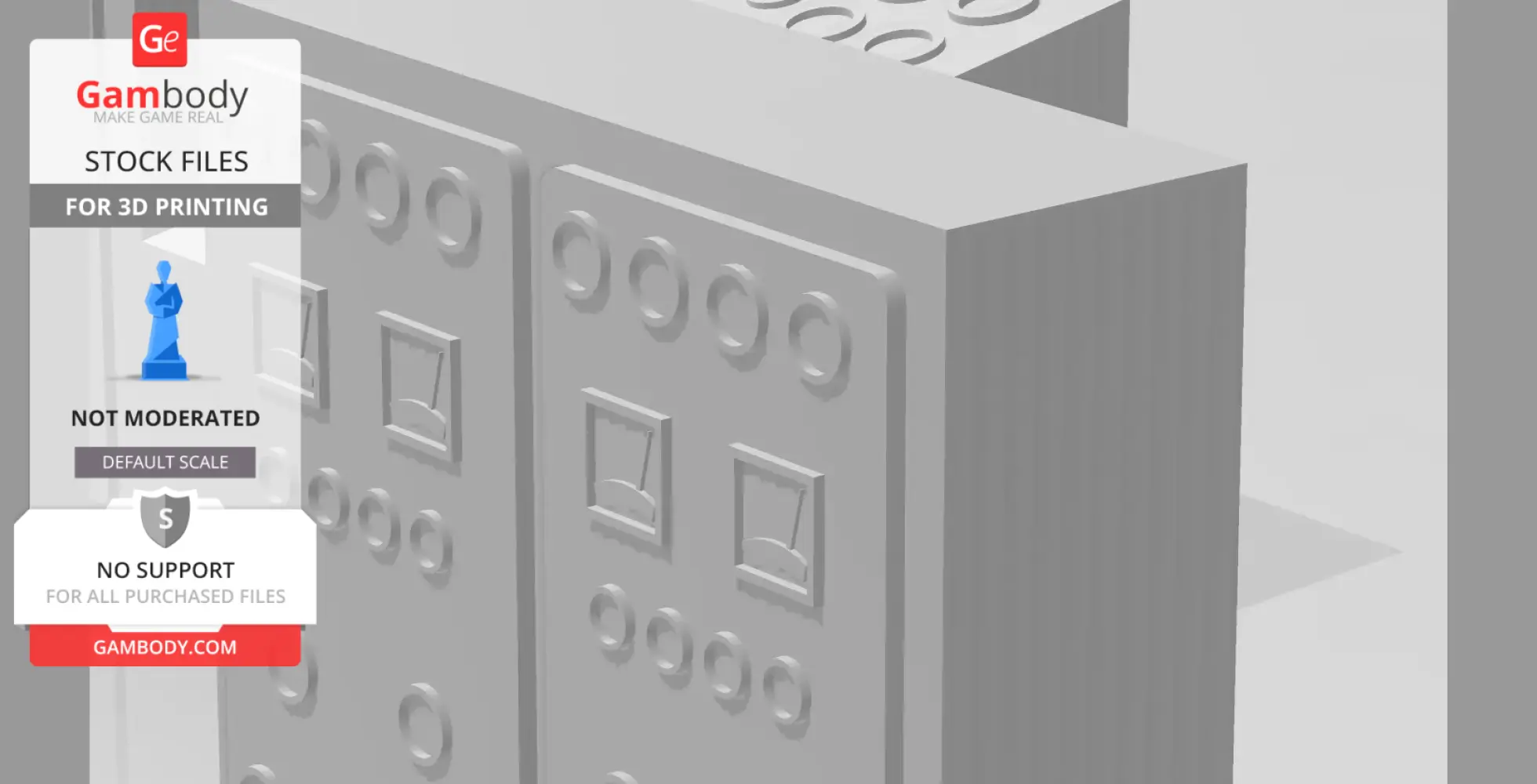 Control panel and electrical box for the ship model - STL files for 3D ...