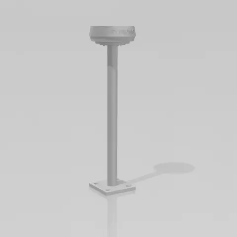 Simple round Furuno radar on the foot