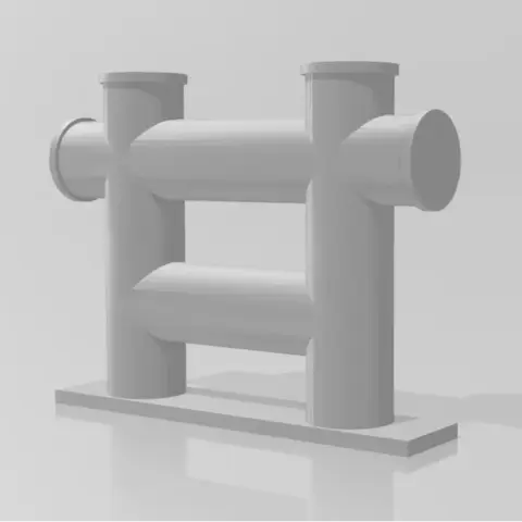 A hawse for a tugboat model