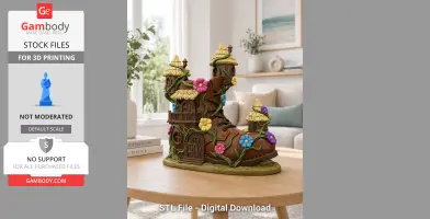 Enchanted Boot House STL File for 3D Printing