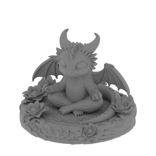 Meditating Dragon.stl