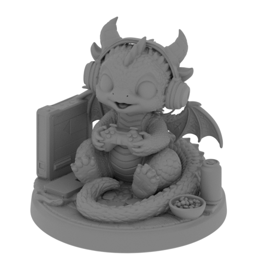 Gamer Dragon.stl