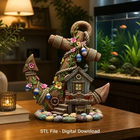 Anchor Fairy House STL File for 3D Print
