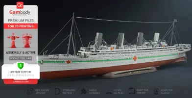 HMHS Britannic Pack 3D Printer Files | Assembly