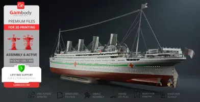 HMHS Britannic Pack 3D Printer Files | Assembly