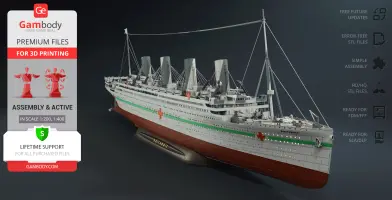 HMHS Britannic Pack 3D Printer Files | Assembly
