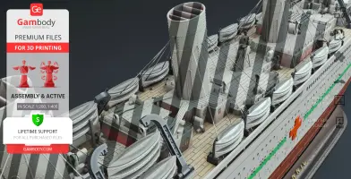 HMHS Britannic Pack 3D Printer Files | Assembly