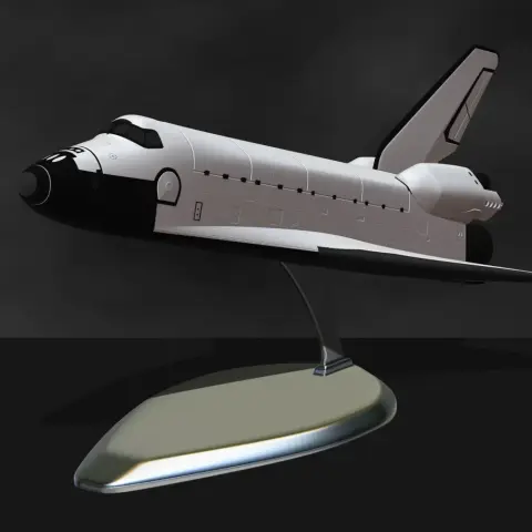 Space Shuttle with pedestal file for all 3D printer, two size
