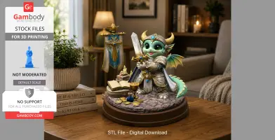 Holy Knight Dragon STL File for 3D print