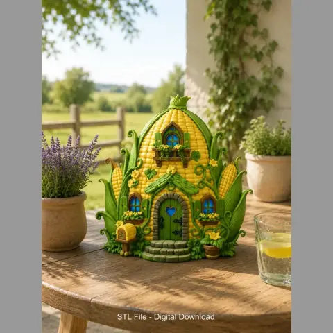 Corn Cottage STL File for 3D Print