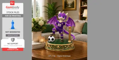 Fantasy Football Dragon STL for 3D Printing