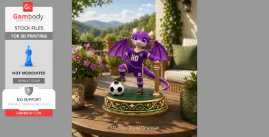 Fantasy Football Dragon STL for 3D Printing