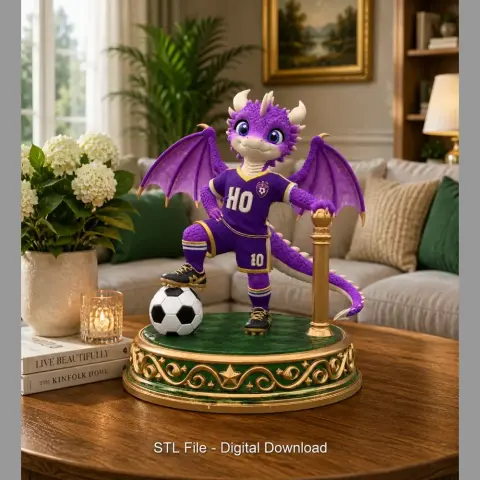 Fantasy Football Dragon STL for 3D Printing