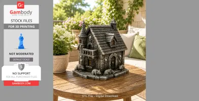 Haunted Fantasy Rat Cottage STL for 3D Printing