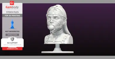 Female Bondage head display with base