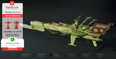 Space Battleship Arcadia 3D Printer Files | Assembly