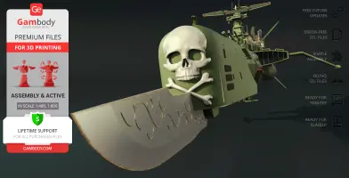 Space Battleship Arcadia 3D Printer Files | Assembly