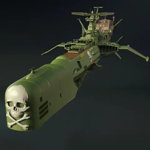 Space Battleship Arcadia 3D Printer Files | Assembly