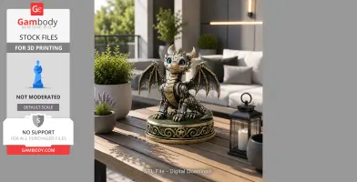 Mechanical Fantasy Dragon STL for 3D Printing