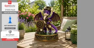 Clockwork Fantasy Dragon STL for 3D Printing
