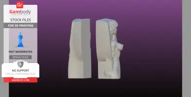 Set of 4! Stone sculpted female book stand