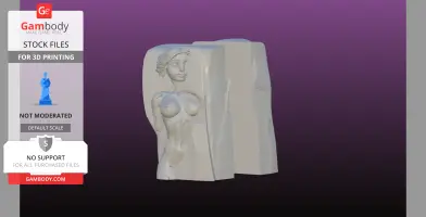 Set of 4! Stone sculpted female book stand