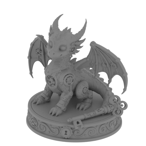 Mechanical Fantasy Dragon.stl