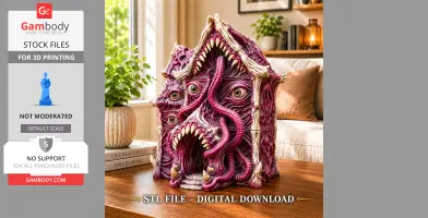 Lovecraftian Monster Building STL File for 3D Printing
