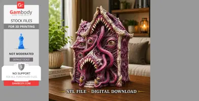 Lovecraftian Monster Building STL File for 3D Printing