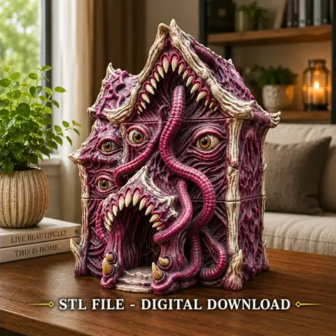 Lovecraftian Monster Building STL File for 3D Printing