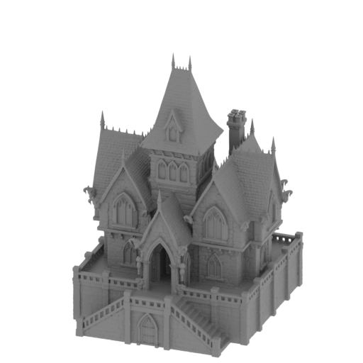 Gotic Fantasy Mansion.stl