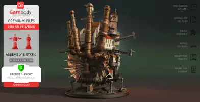 Howl Moving Castle 3D Printer Files | Assembly