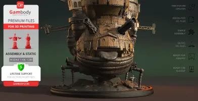 Howl Moving Castle 3D Printer Files | Assembly