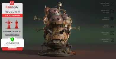 Howl Moving Castle 3D Printer Files | Assembly