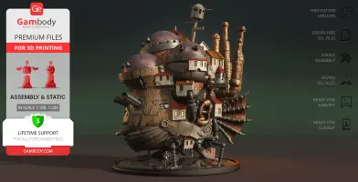 Howl Moving Castle 3D Printer Files | Assembly