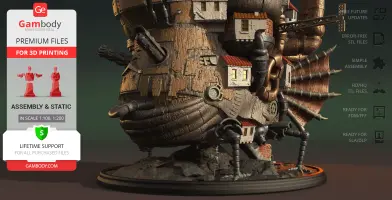 Howl Moving Castle 3D Printer Files | Assembly