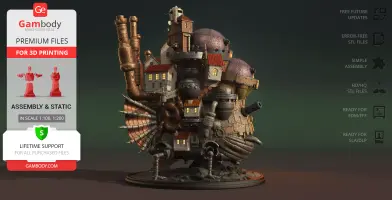 Howl Moving Castle 3D Printer Files | Assembly
