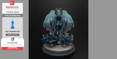 Dark Fantasy Goddess STL Bundle | Fire Demon Queen, Forest Dryad & Ocean Siren